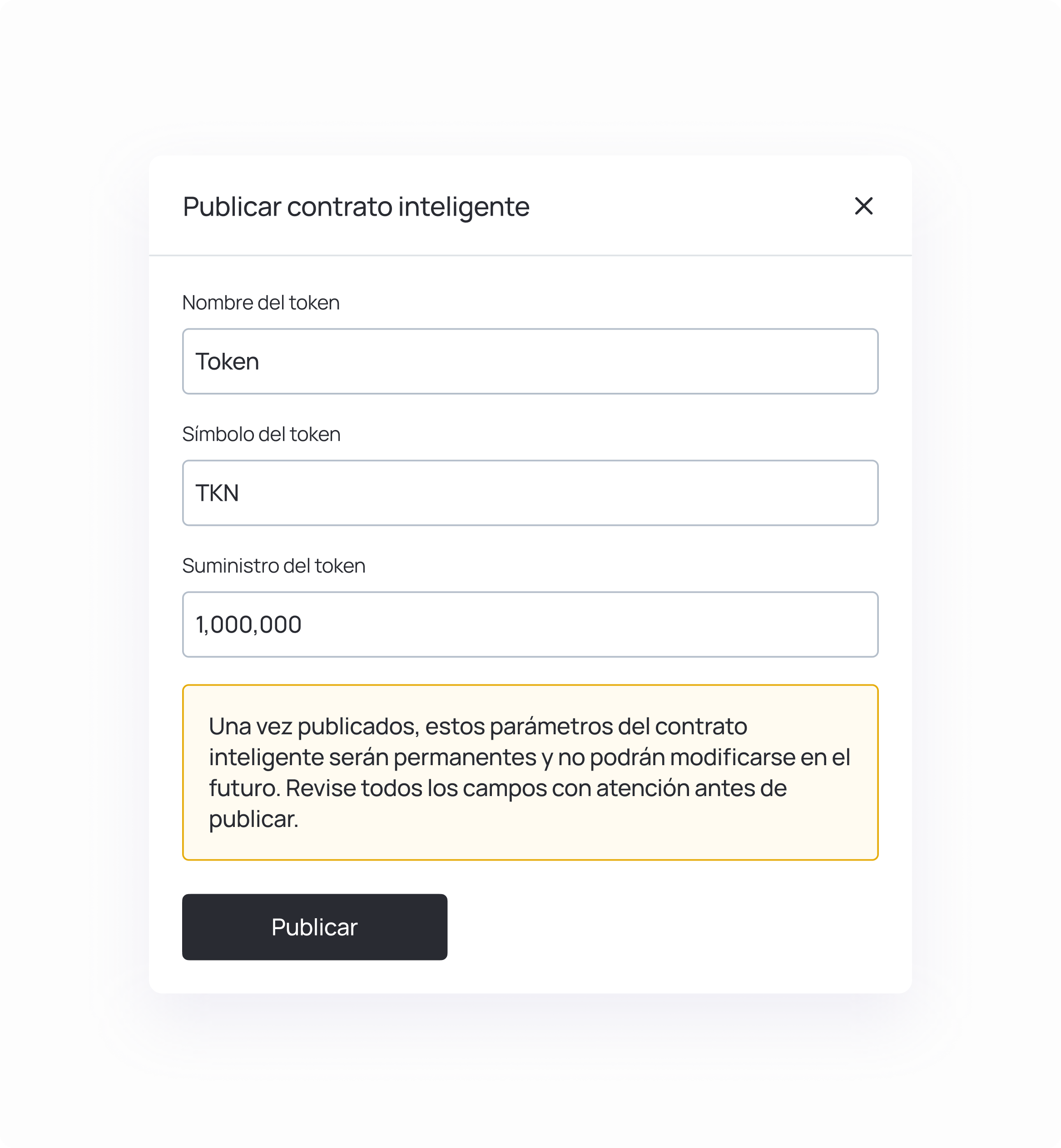 Blockchain-based smart contract generator for real estate tokens