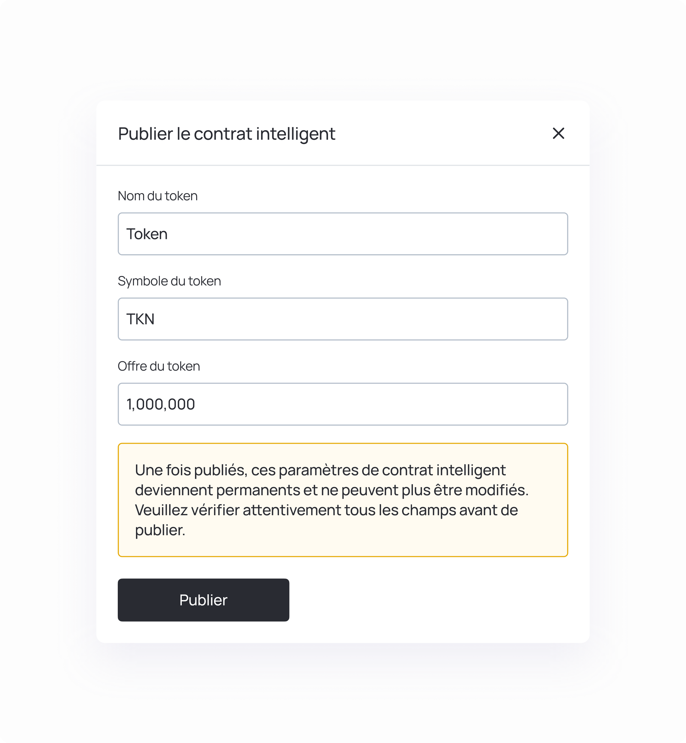 Blockchain-based smart contract generator for real estate tokens