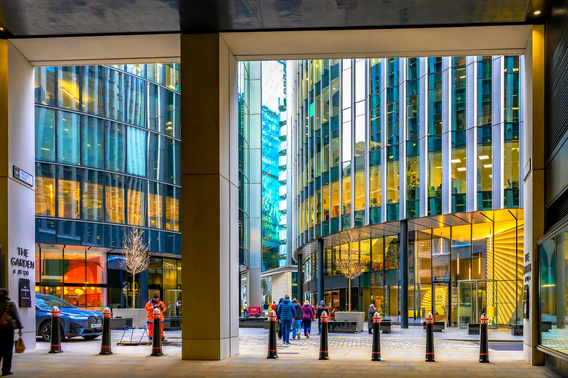 Street cityscape office building