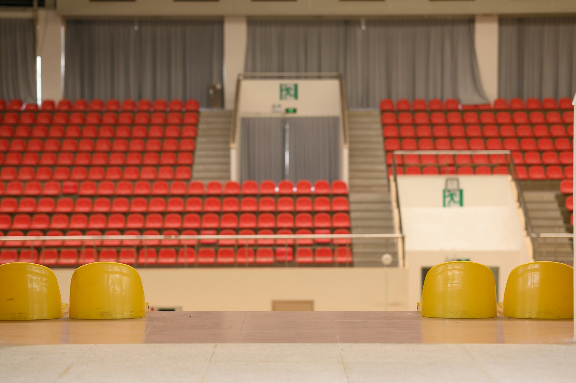 Bright indoor pickleball facility