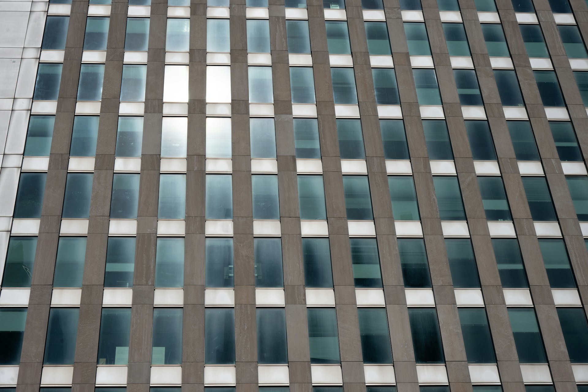 Modern office building under clear sky
