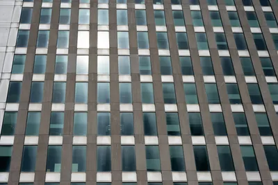 Modern office building under clear sky