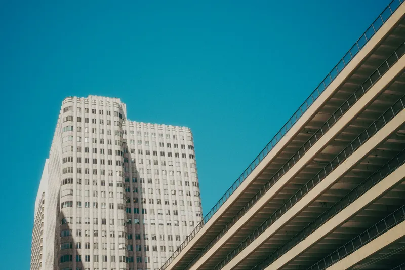 Bright modern office building exterior