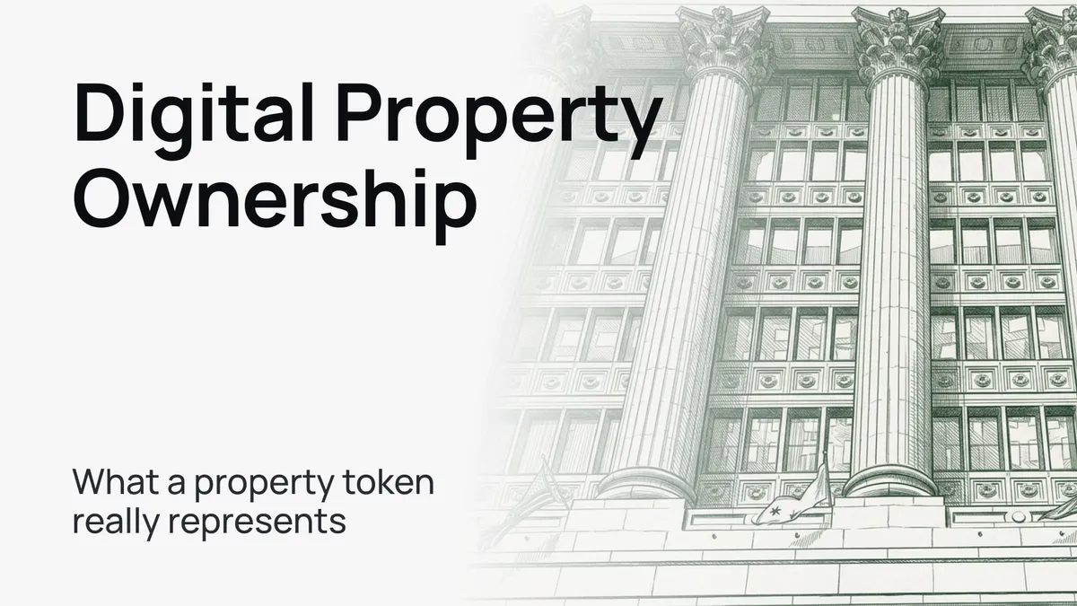 Digital Property Ownership: What a property token really represents
