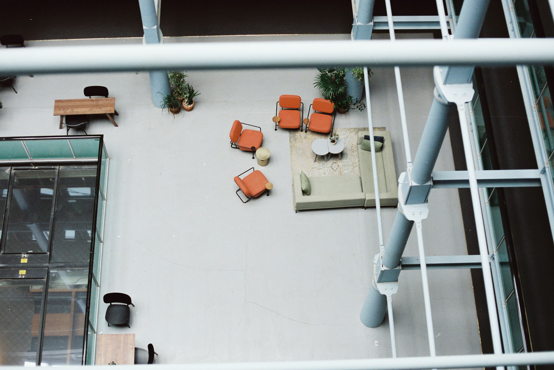 An empty office space, symbolizing vacancy scenarios and cash flow gaps.