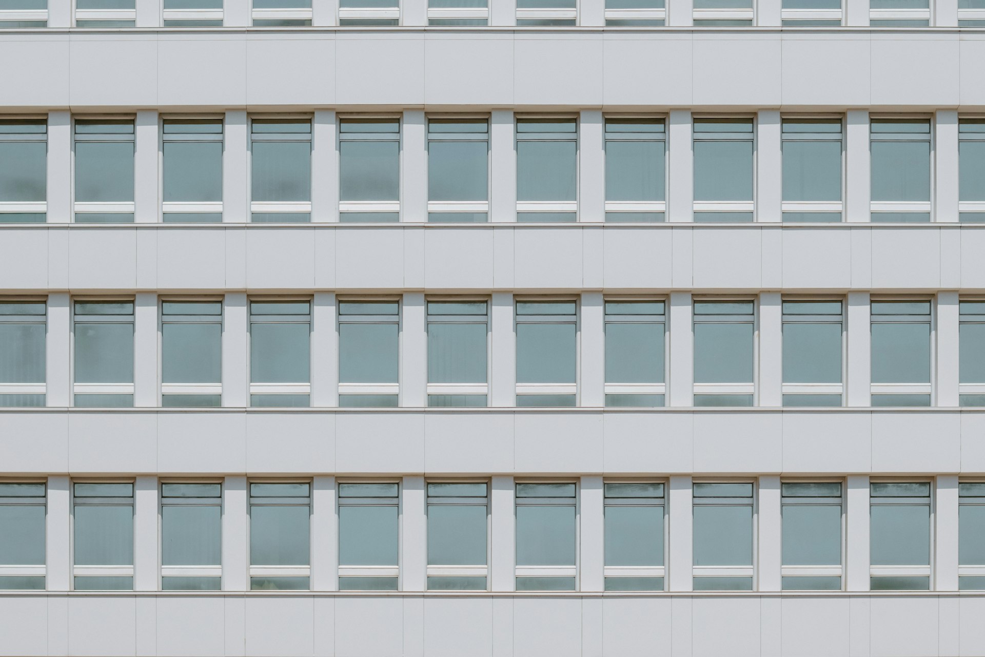 Modern office building under clear sky