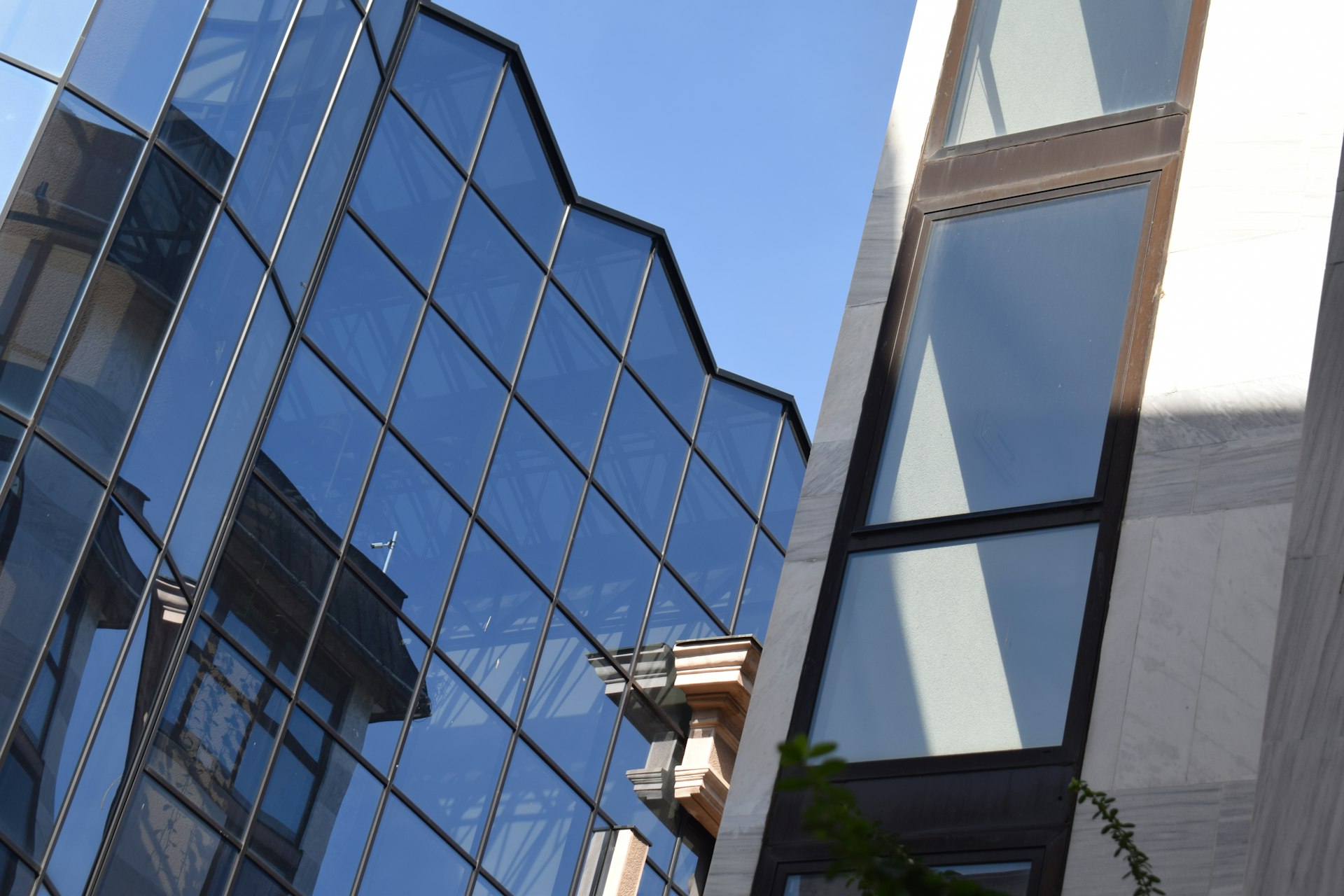 Bright modern office building exterior