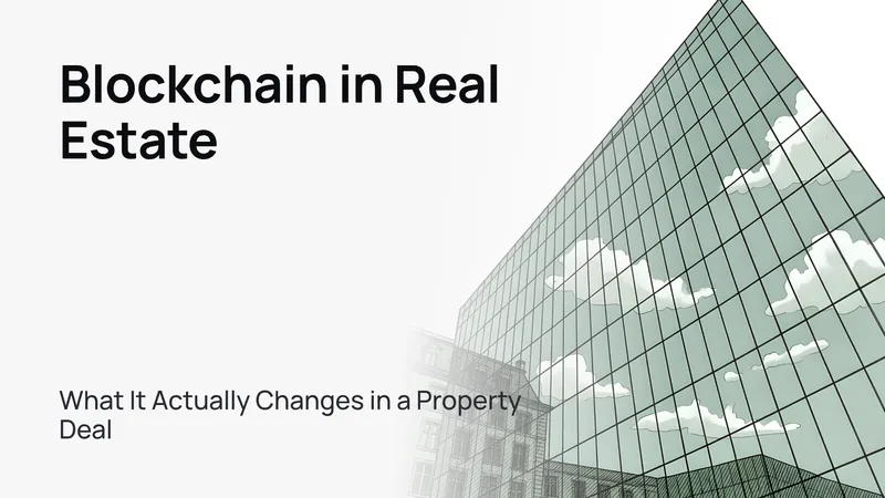 Blockchain in Real Estate: What It Actually Changes in a Property Deal