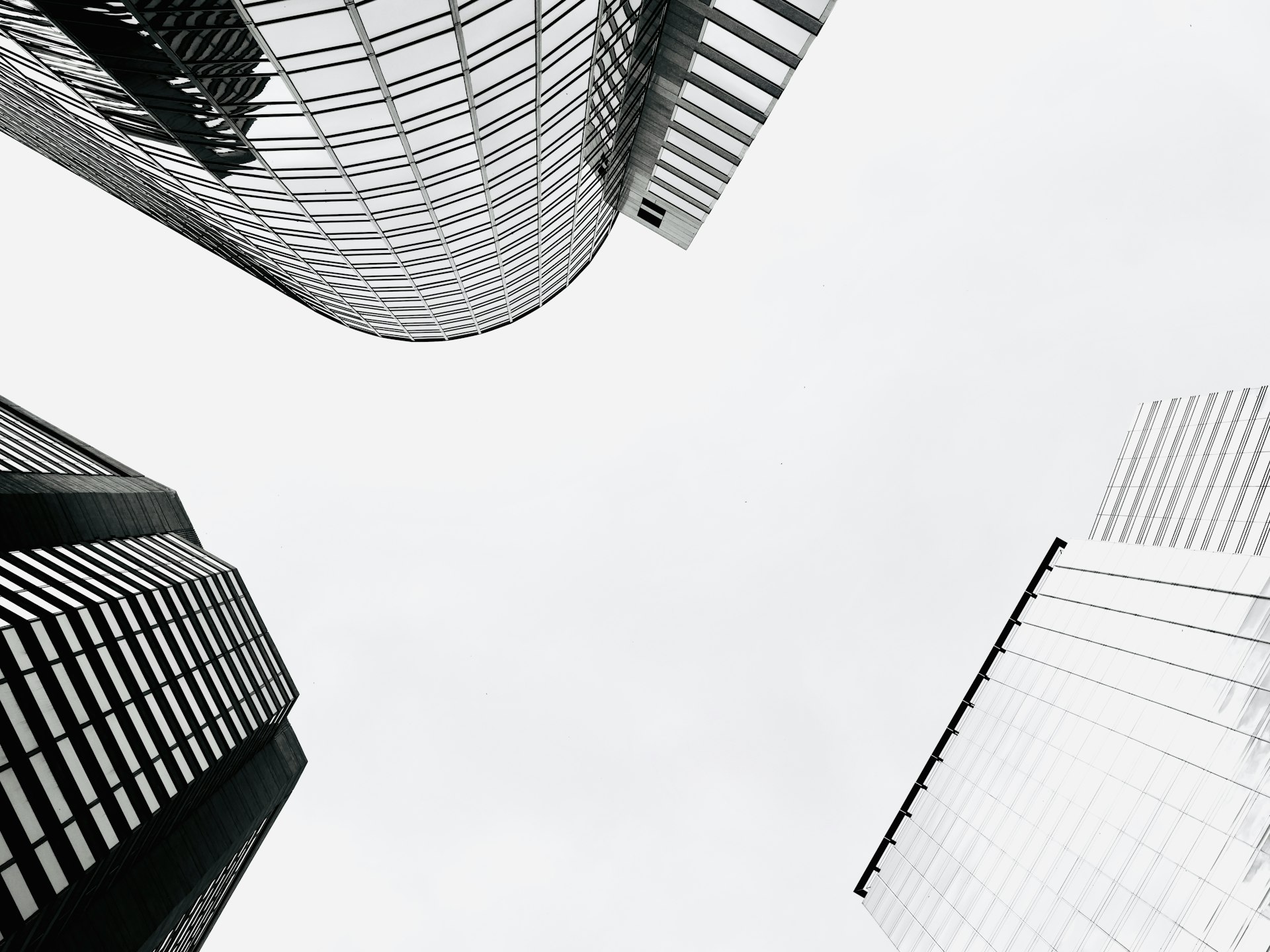 Modern skyscraper under bright daylight