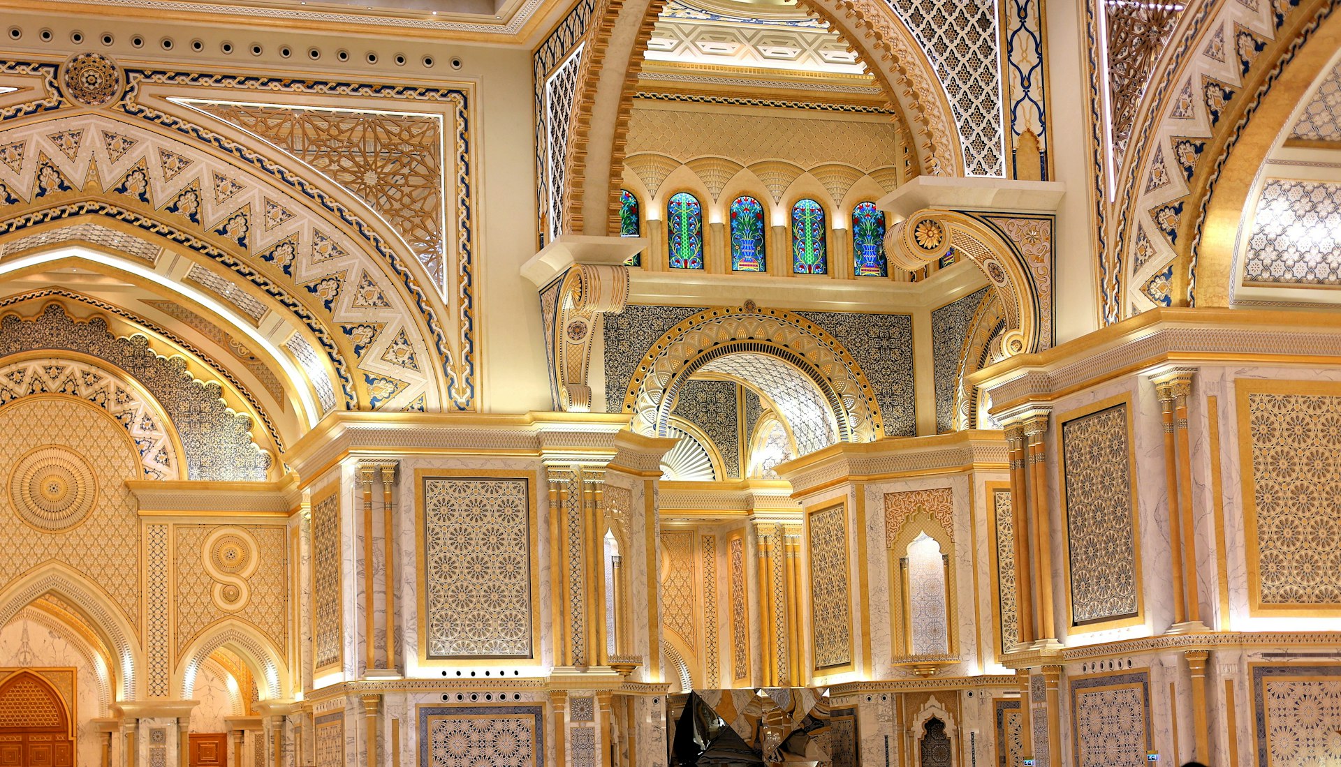 Modern architectural building in Abu Dhabi.