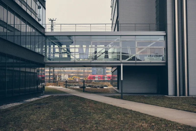 Bright modern office building exterior