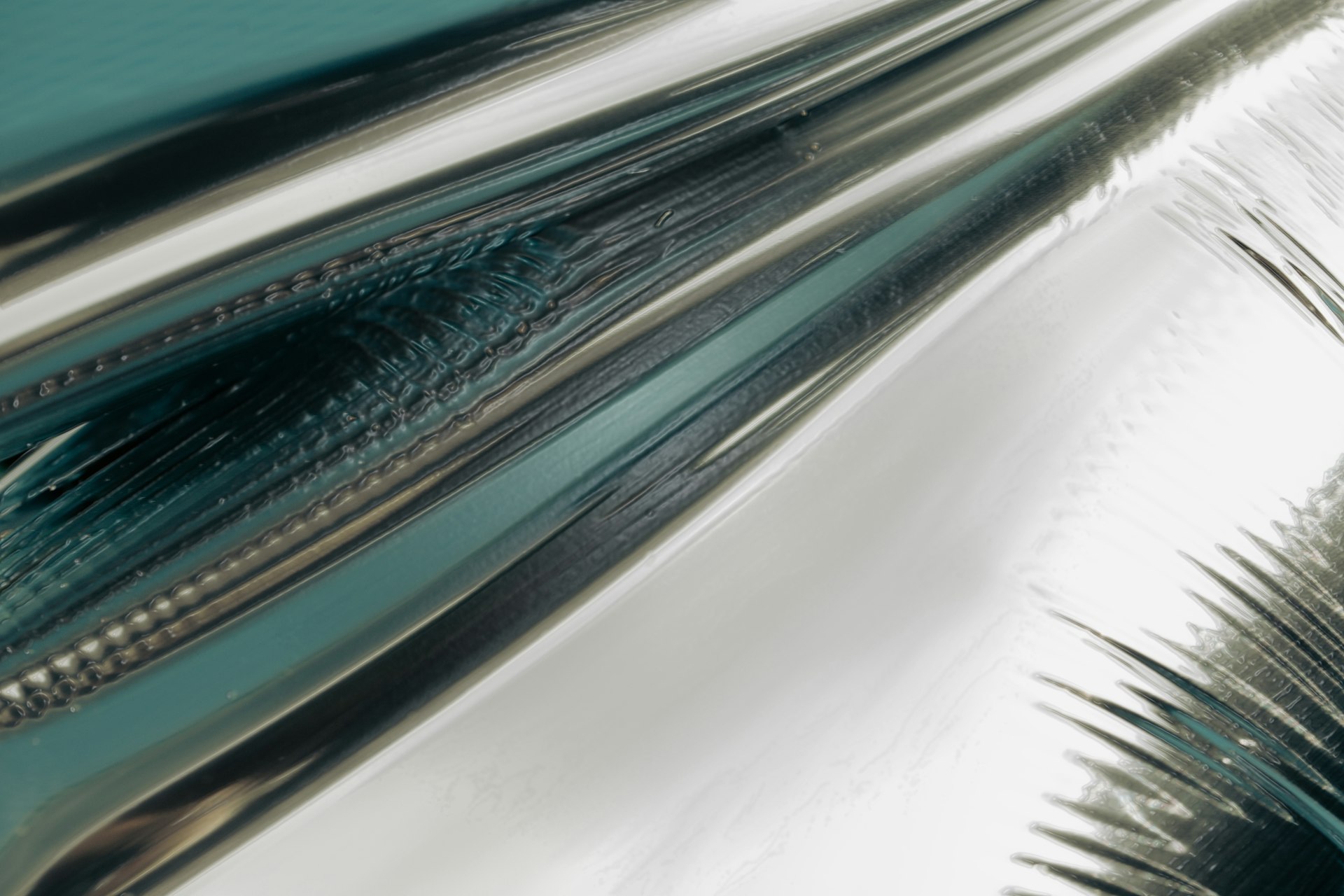 Closeup of nickel metal pieces