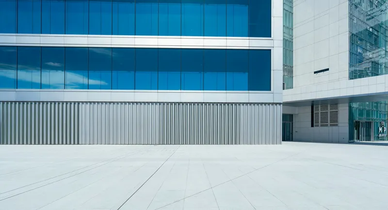 Bright modern office building exterior