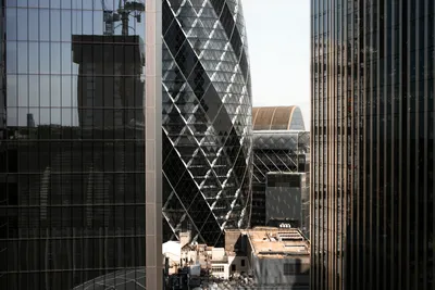 Bright modern office building exterior