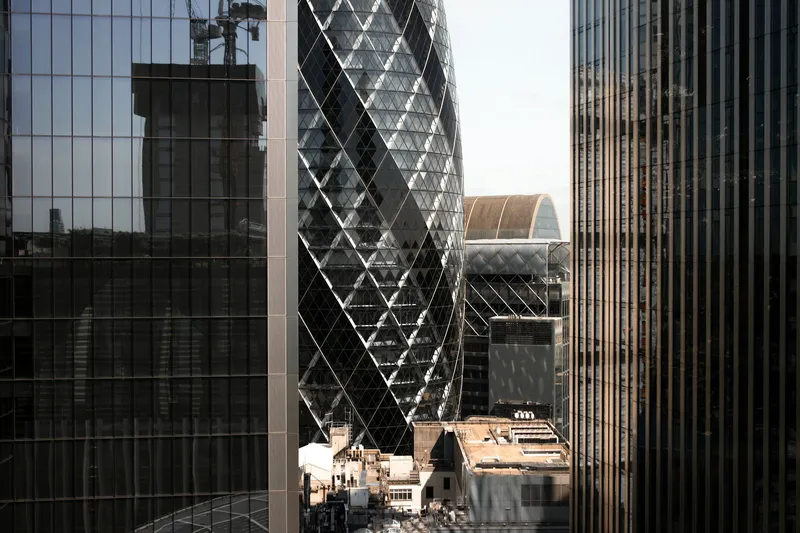 Bright modern office building exterior