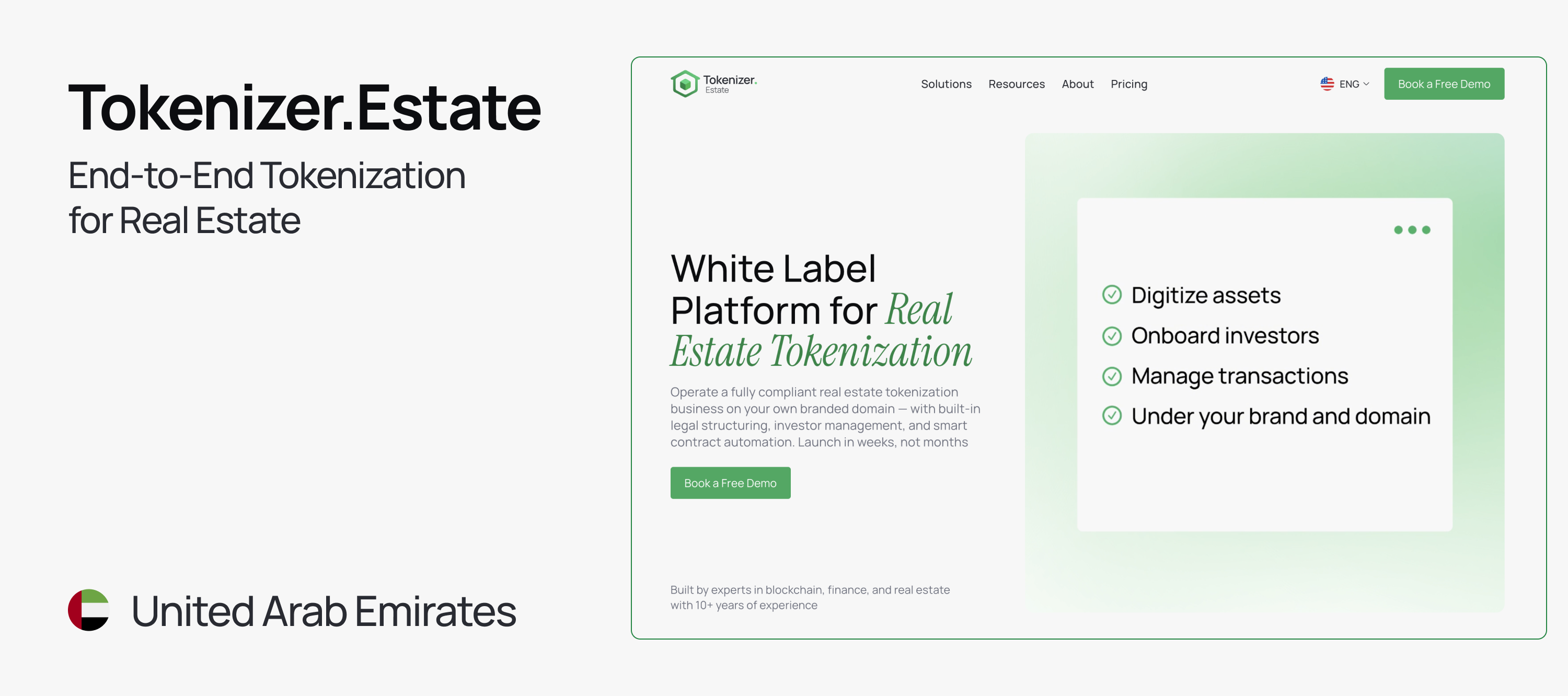 Tokenizer.Estate – End-to-End Tokenization for Real Estate
