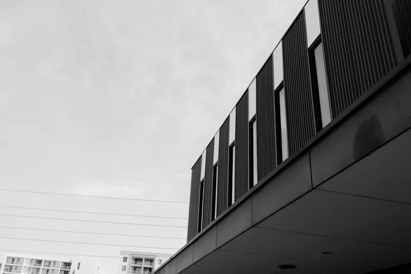 Bright modern office building exterior