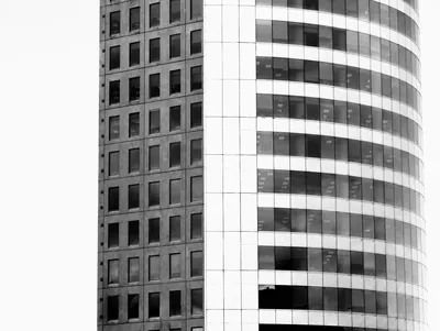 Modern skyscraper under bright daylight